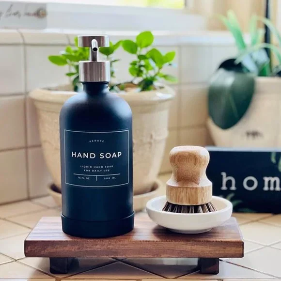 Wood Pedestal Soap Stand, Wooden Display - Picture 2 of 6